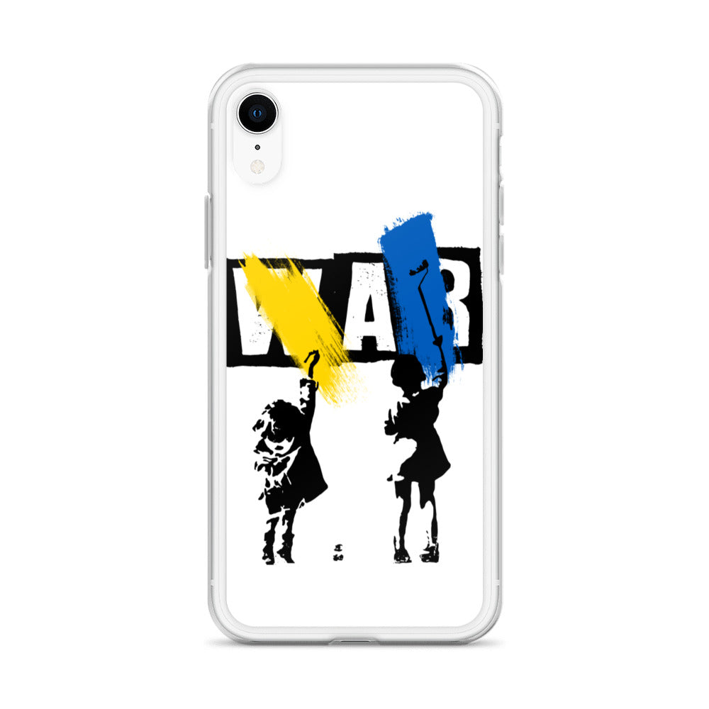 iPhone Case for iPhone 11 / 13 / XR / X / XS / SE / PRO / 12 / 8/7 / MAX NO WAR UKRAINIAN FLAG COLORS