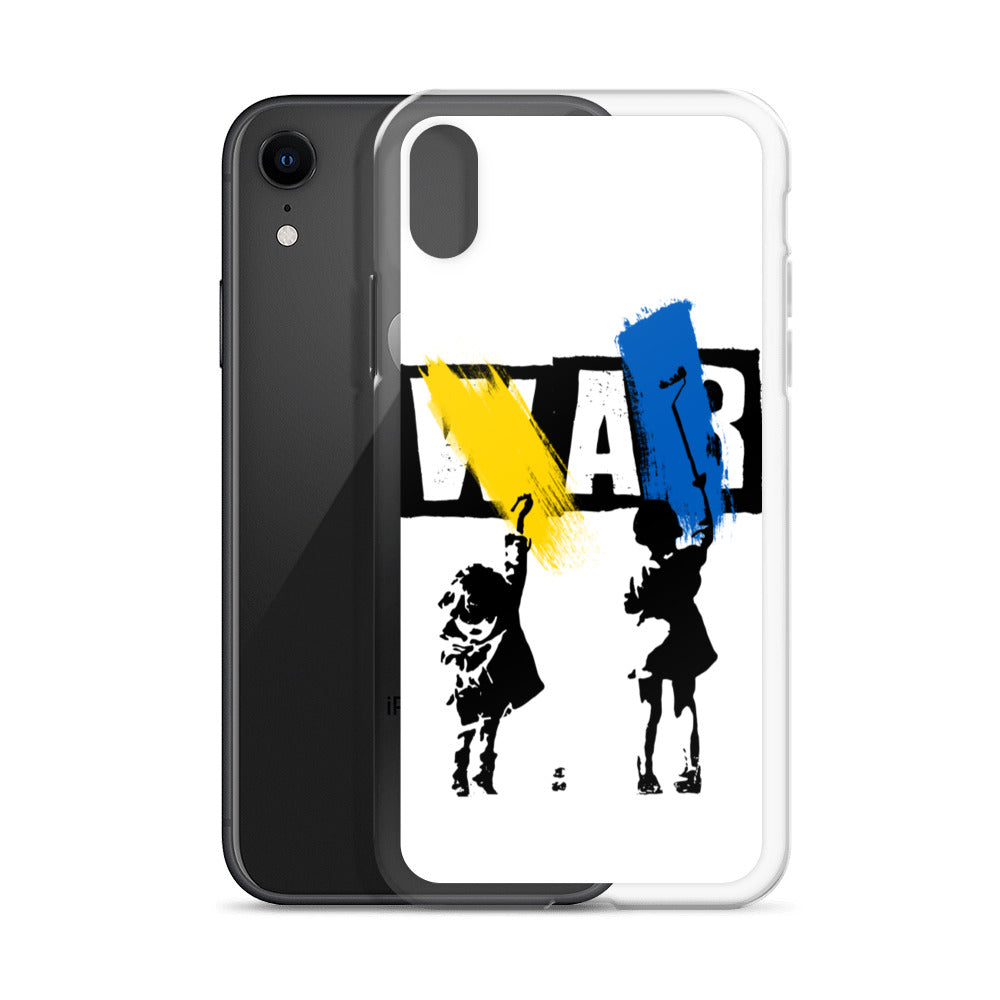 iPhone Case for iPhone 11 / 13 / XR / X / XS / SE / PRO / 12 / 8/7 / MAX NO WAR UKRAINIAN FLAG COLORS