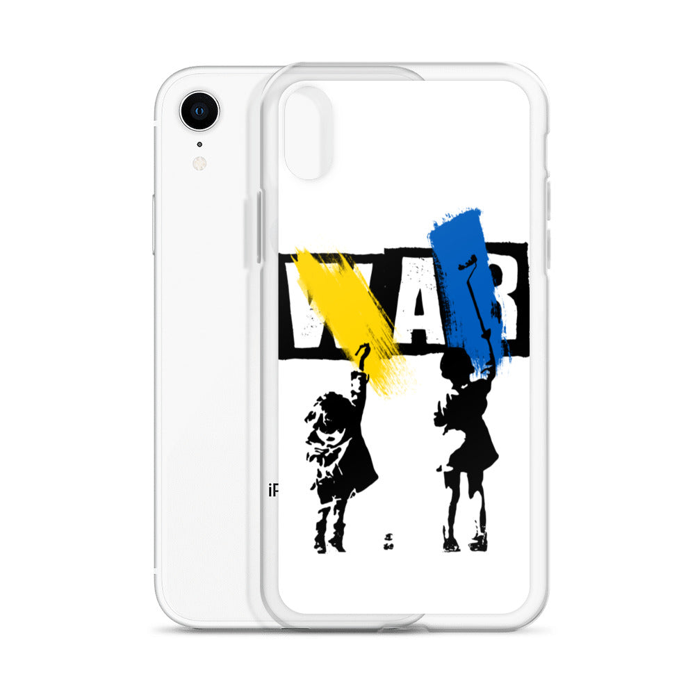 iPhone Case for iPhone 11 / 13 / XR / X / XS / SE / PRO / 12 / 8/7 / MAX NO WAR UKRAINIAN FLAG COLORS