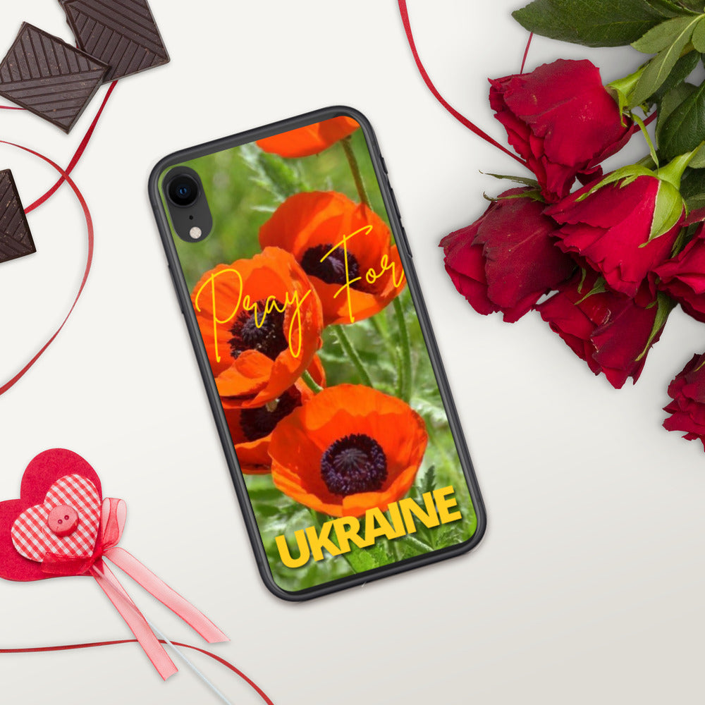 iPhone Case for iPhone 11 / 13 / XR / X / XS / SE / PRO / 12 / 8/7 / MAX PRAY FOR UKRAINE POPPIES