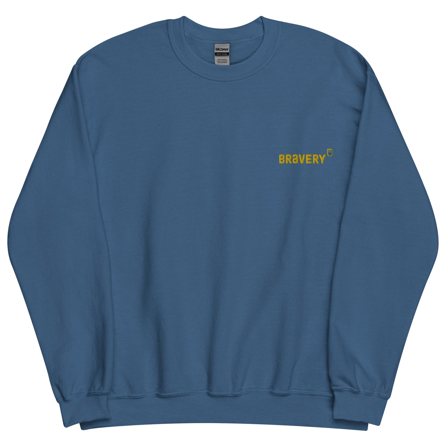 Embroidered Unisex Sweatshirt BRAVERY Ukrainian Symbol Clothing