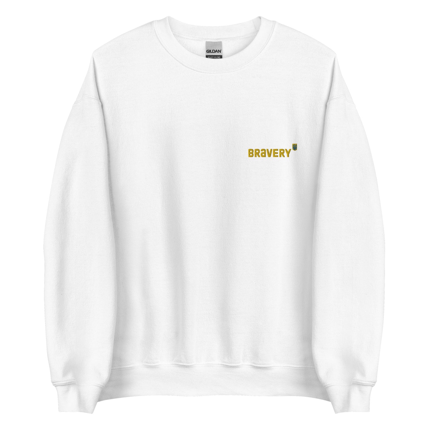 Embroidered Unisex Sweatshirt BRAVERY Ukrainian Symbol Clothing