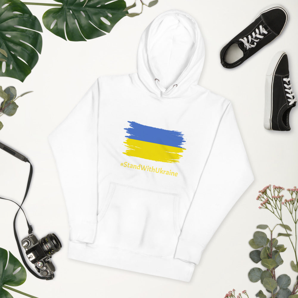 Unisex Hoodie Stand With Ukraine Flag