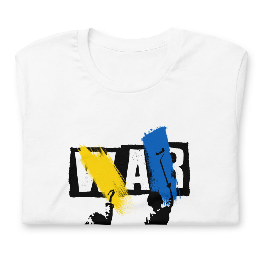 Unisex T-shirt Ukrainian No War+Kids, 100% Soft Cotton