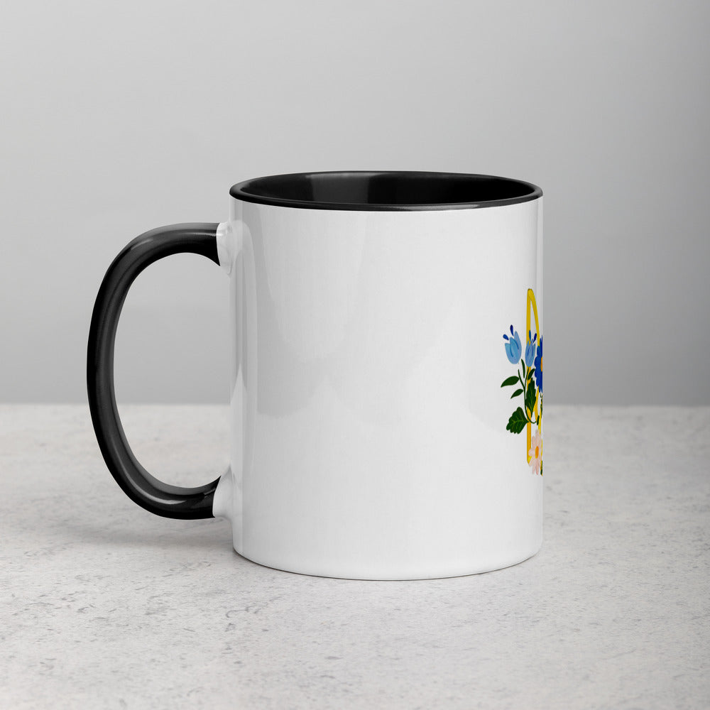 Ceramic Coffee Mug, 11 oz, Color Inside UKRAINIAN COAT OF ARMS