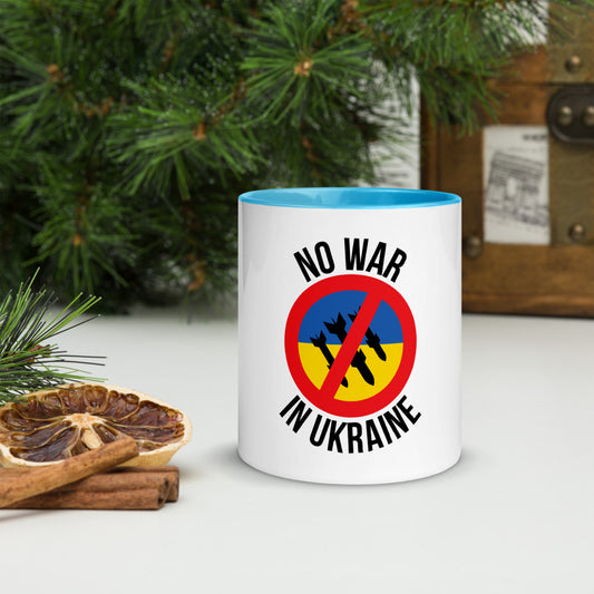 Ceramic Coffee Mug, 11 oz, Color Inside NO WAR IN UKRAINE